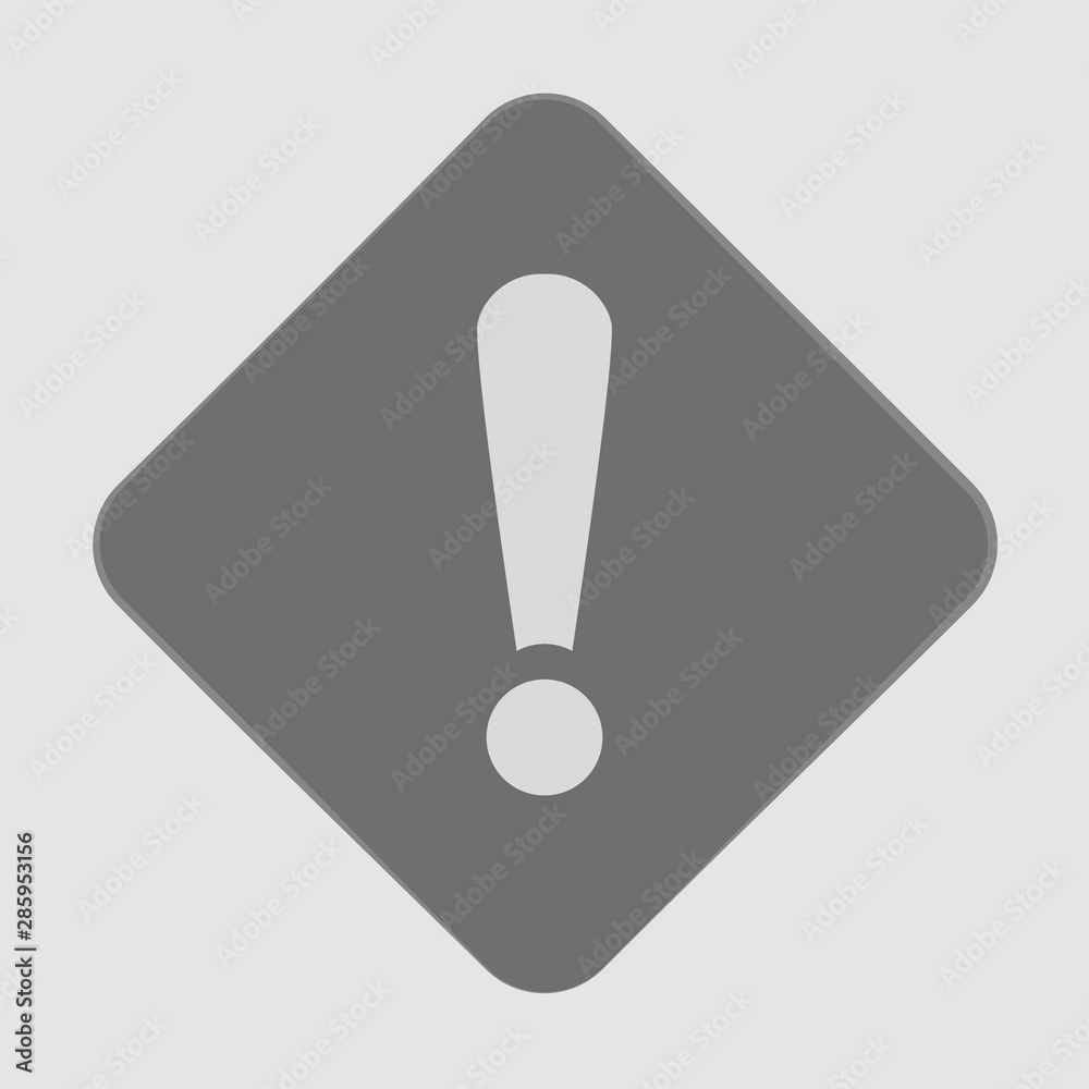 Exclamation mark icon symbol vector sign. Eps 10.