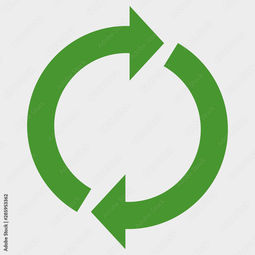 A Colourful Green Vector Circular Arrow Illustration