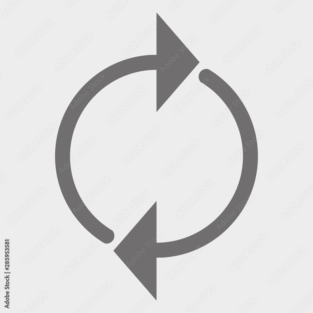 Round arrow icon, reload vector illustration.Eps Round arrow icon, reload vector illustration.Eps