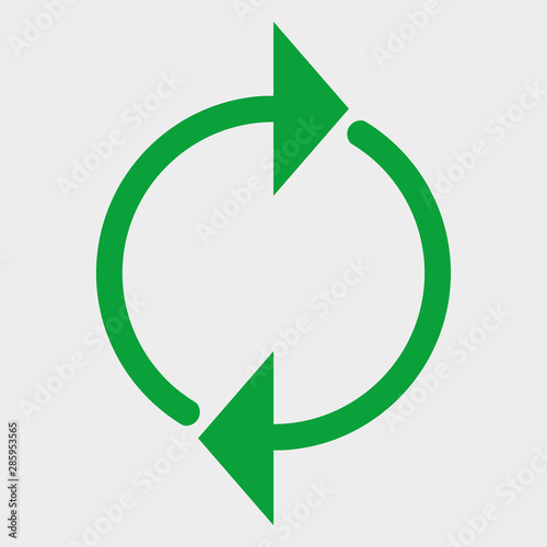 A Colourful Green Vector Circular Arrow Illustration