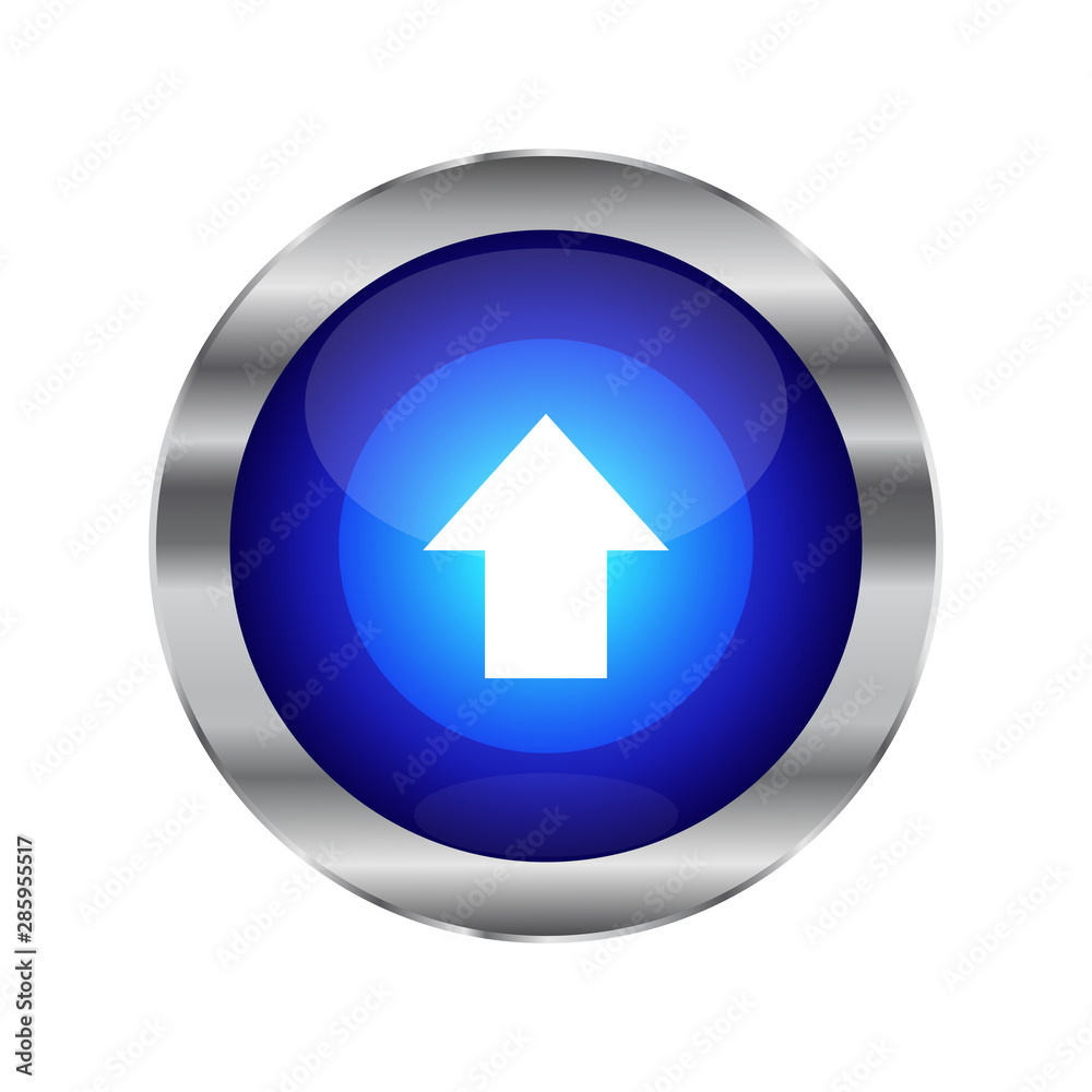Upload Blue Glossy Web Button Upload Blue Glossy Web Button