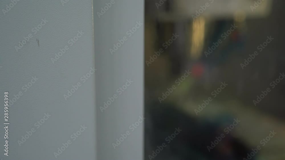 High precision CNC machining center working in factory, machining part process for machinery part assembly. High precision CNC machining center working in factory, machining part process for machinery part assembly.