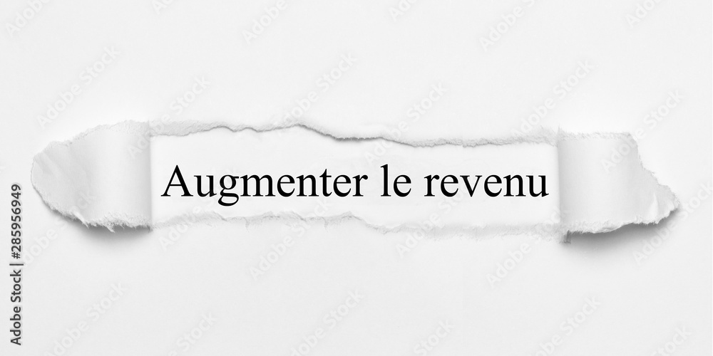 Obraz premium Augmenter le revenu