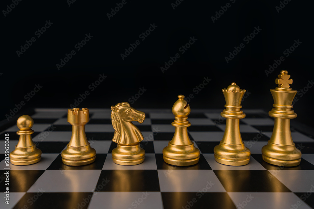 chess board game in competition play, Ideas business success concept chess board game in competition play, Ideas business success concept