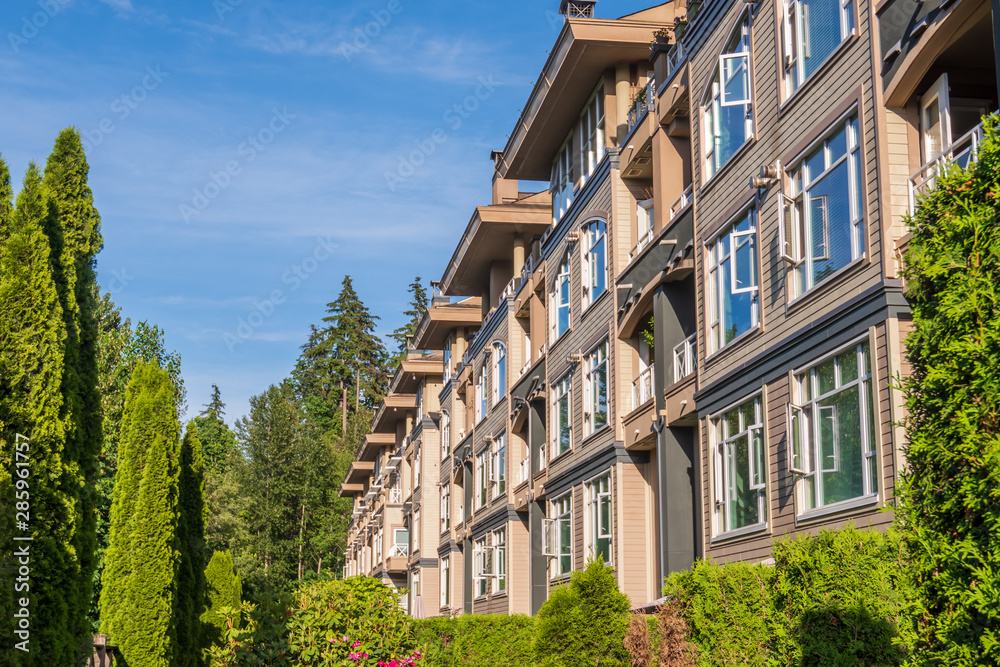 Fototapeta premium Modern Apartment Buildings in Vancouver, British Columbia, Canada.