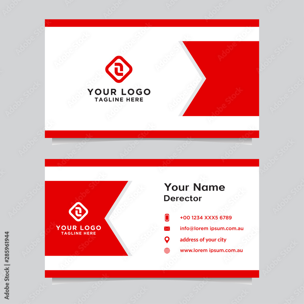 Abstract business card template. Modern vector design Abstract business card template. Modern vector design