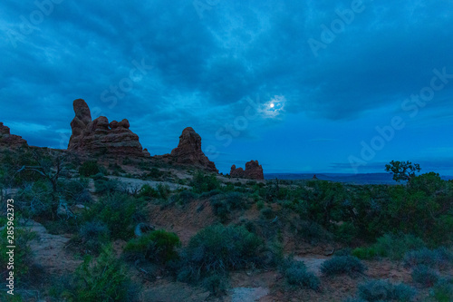 Desert Moonscape at Dawn