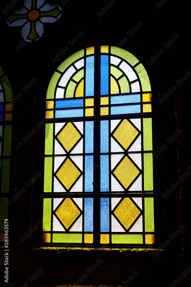 Stained glass in the old Church