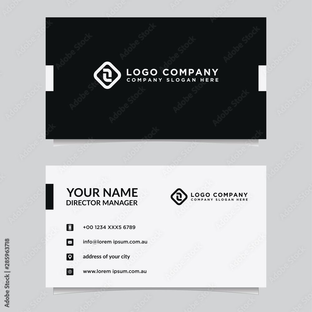 Obraz premium Abstract business card template. Modern vector design