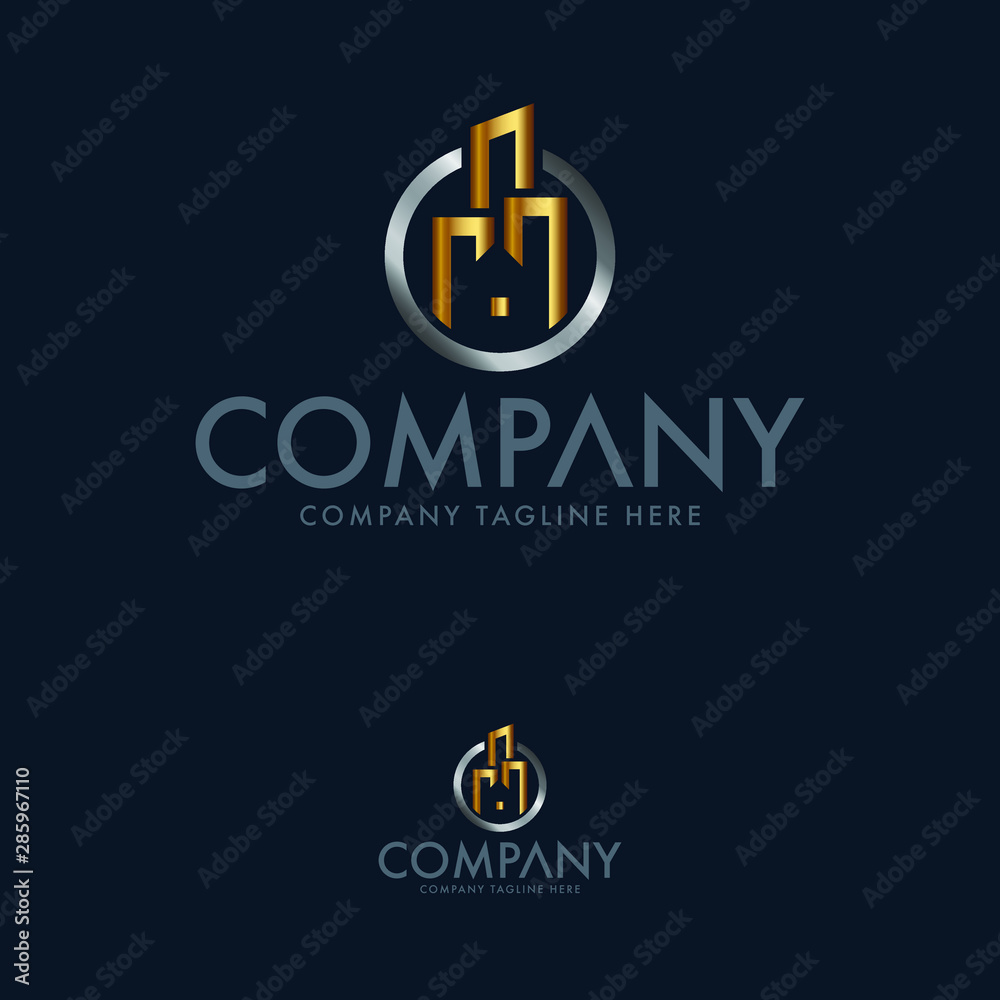 Obraz premium Creative Real Estate Logo Template