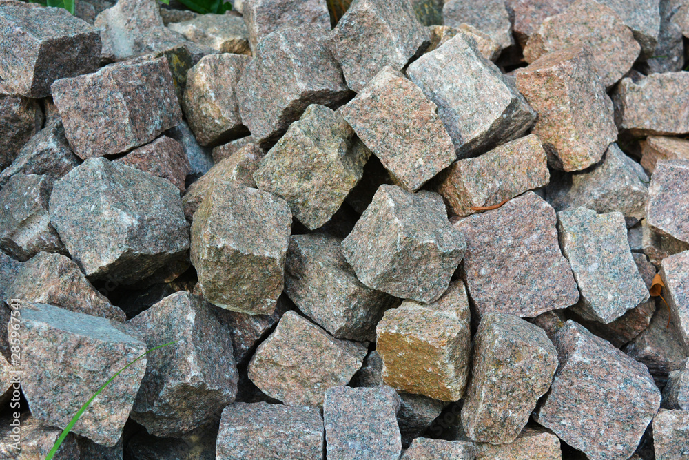 Paving stones, square stones for decorating from natural granite, very bright and beautiful. Paving stones, square stones for decorating from natural granite, very bright and beautiful.