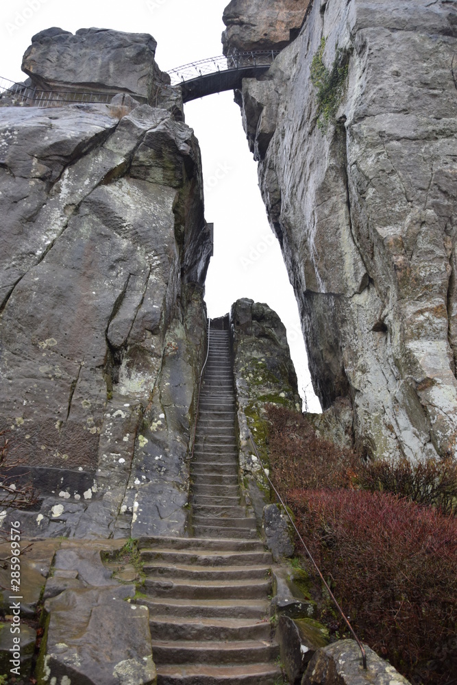 Fototapeta premium extersteine teutoburger wald attraction