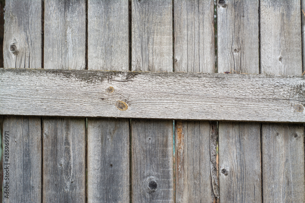 Background of old wooden planks fortified lying across the board Background of old wooden planks fortified lying across the board