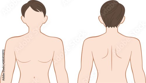 上半身　男性