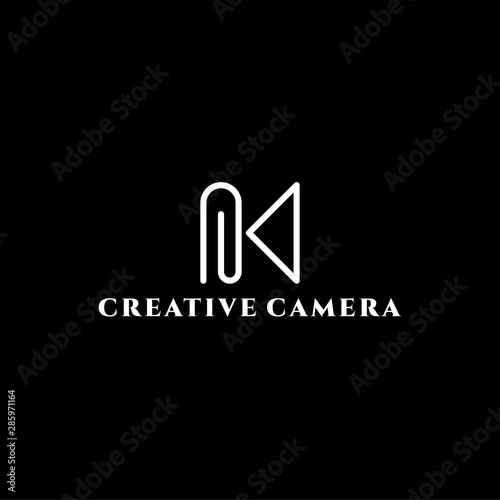 creative film logo concept vector