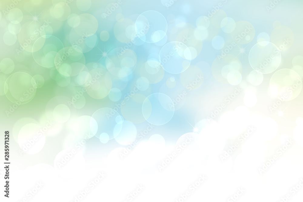 Abstract blurred festive delicate winter christmas or Happy New Year background with shiny blue and white bokeh lighted stars. Blank white copy space. Card concept. Abstract blurred festive delicate winter christmas or Happy New Year background with shiny blue and white bokeh lighted stars. Blank white copy space. Card concept.
