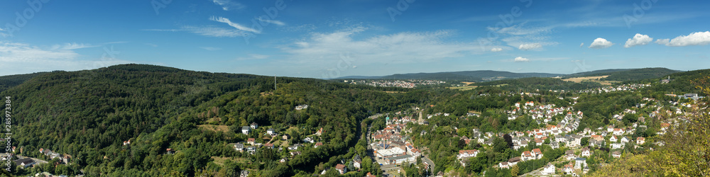 Panorama of the village of Eppstein