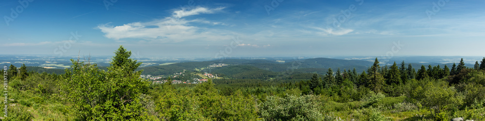 Panorama of the Taunus low mountain range