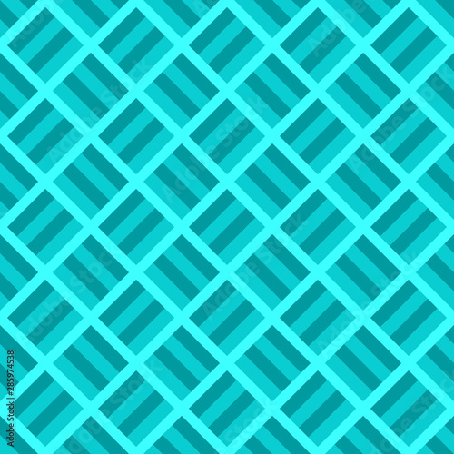 Seamless geometric square pattern design background - colored vector graphic © David Zydd