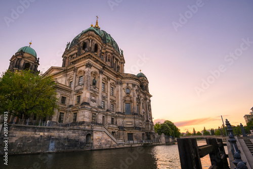 Berlin Cathedral located on Museum Island in the Mitte borough of Berlin, Germany.