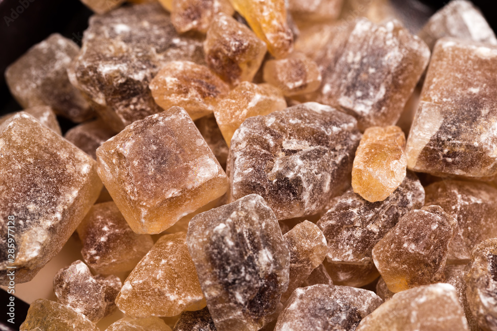 brown sugar isolated on white background. Top view. brown sugar isolated on white background. Top view.