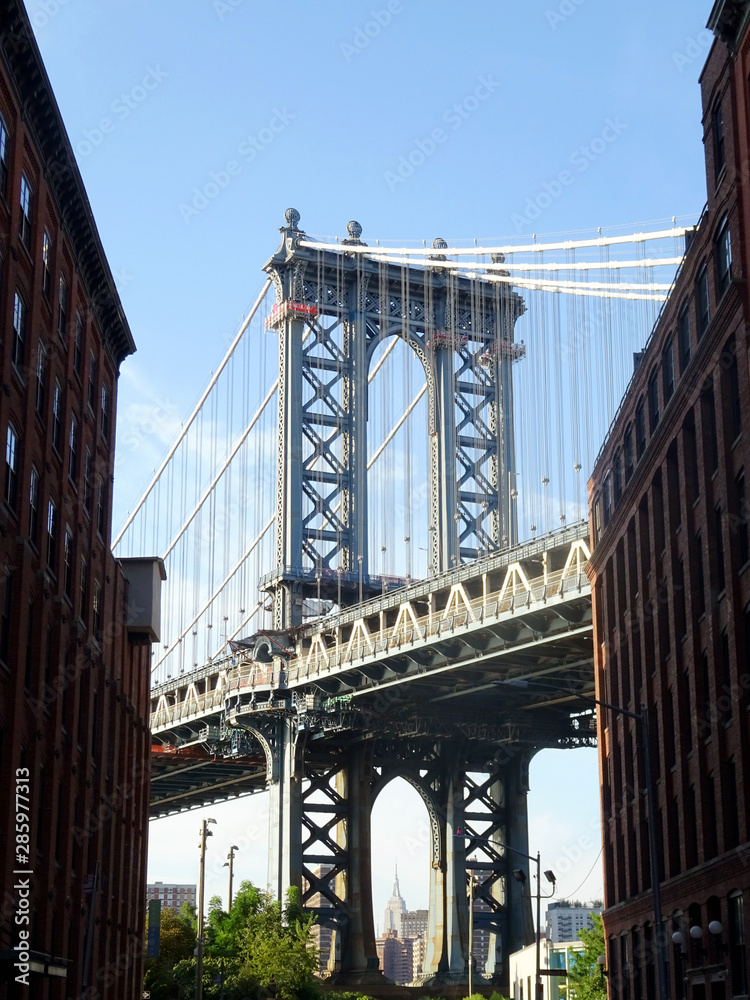 Fototapeta premium Manhattan Bridge, Nowy Jork, Nowy Jork