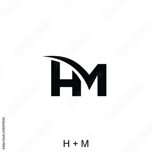 letter H and M concept ready to use