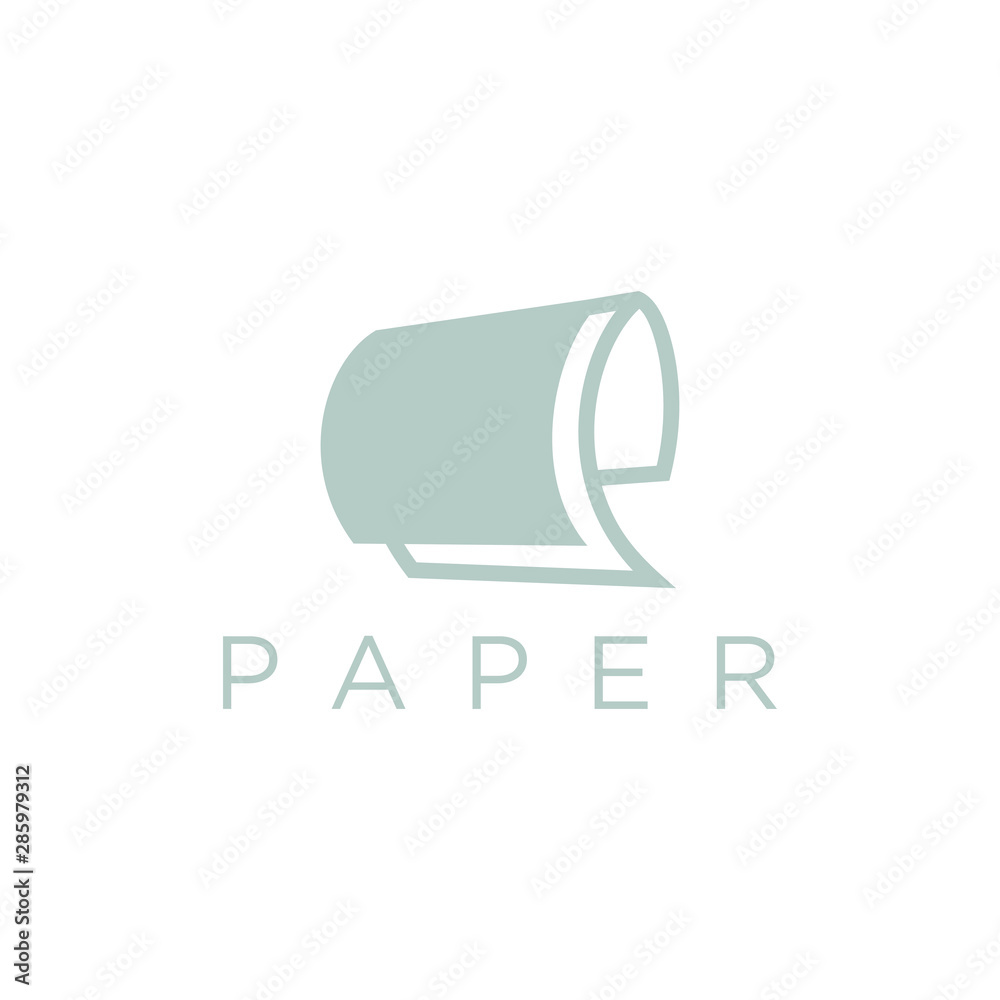 paper concept logo for company paper concept logo for company