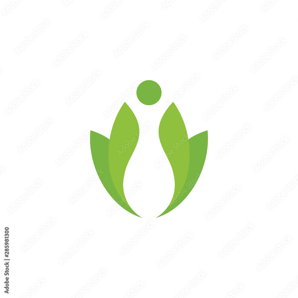 Fototapeta premium leaf logo template