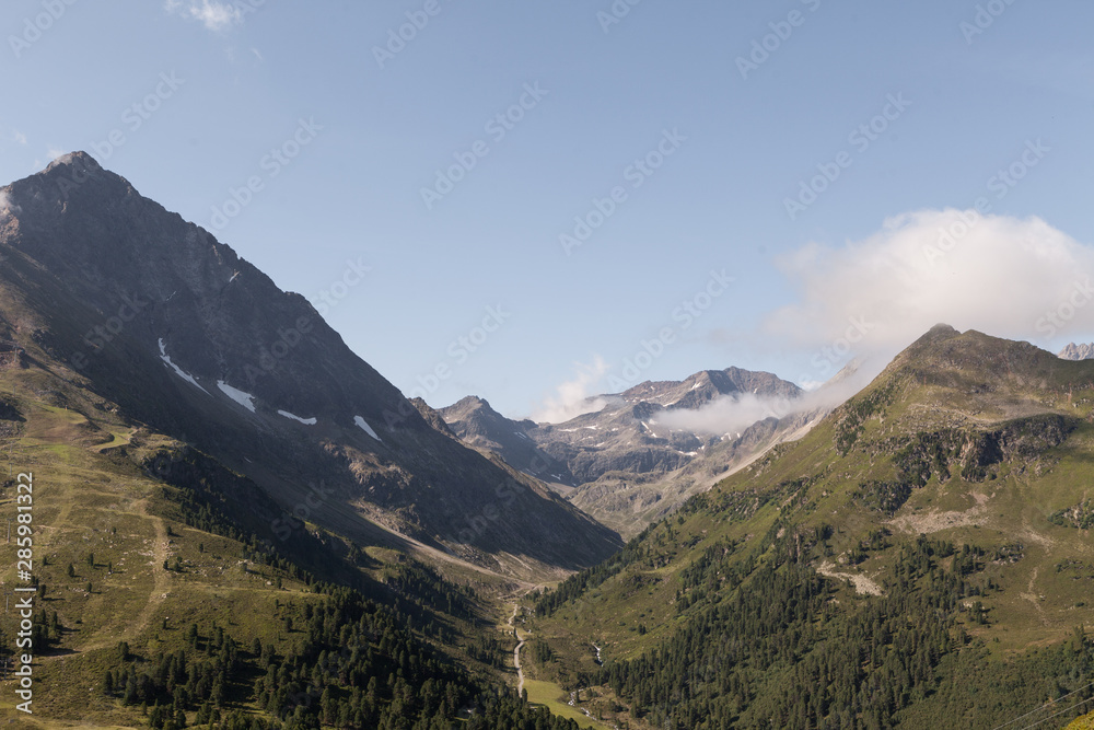 berglandschaft ausblick alpen sellrain österreich wandern wanderung hiking