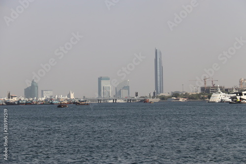 Mer et paysage urbain Dubaï, Émirats arabes unis 
