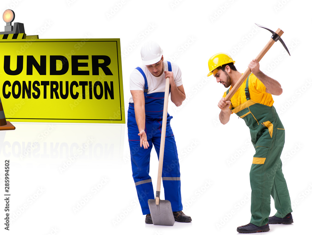 Concept of under construction for your webpage Concept of under construction for your webpage