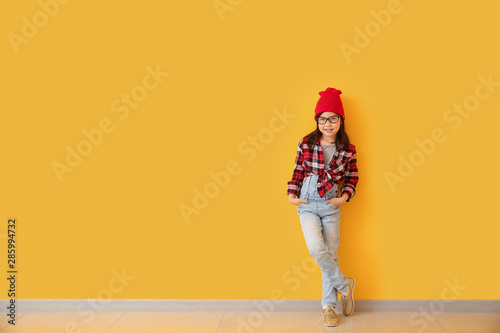 Portrait of stylish little ...