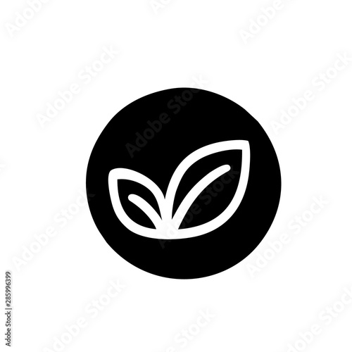 vegan icon isolated on white background