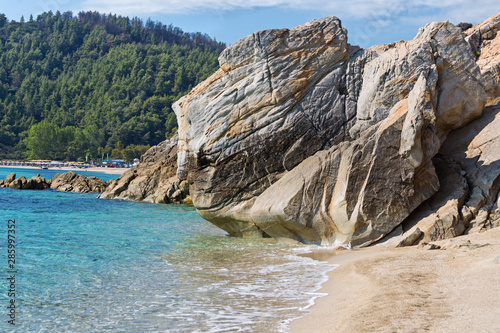 Platanitsi beach in Sarti Greece - The Turtle Head photo