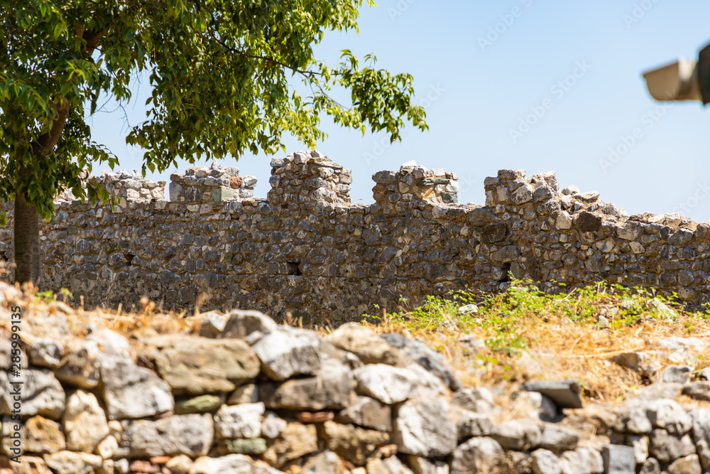 Greece, Platamon Castle, a medieval Crusader Fortress