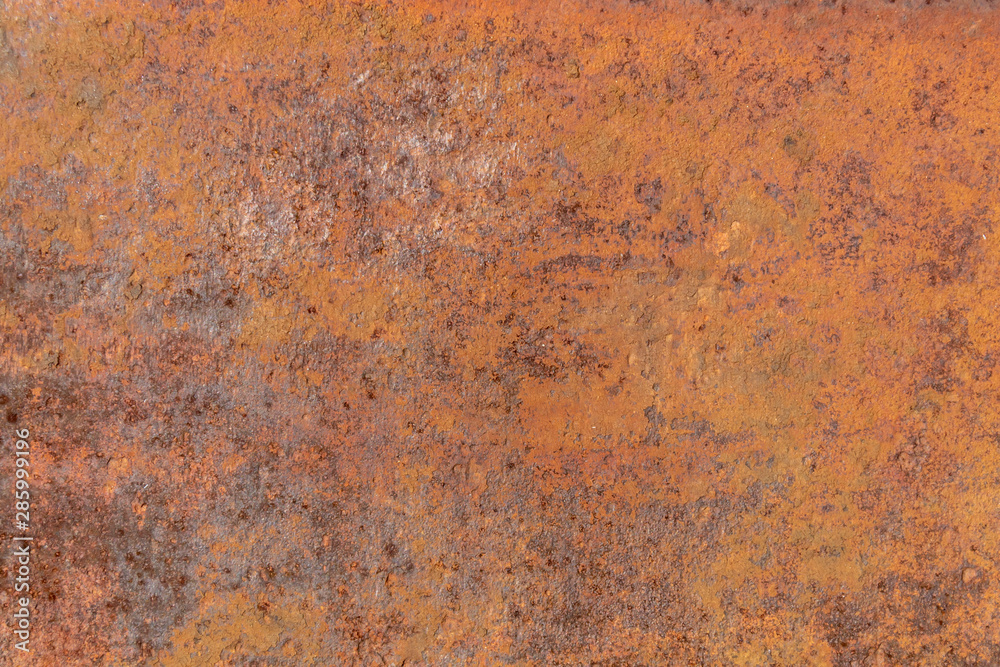 Old Weathered Brownish Corrugated Rusty Metal Texture