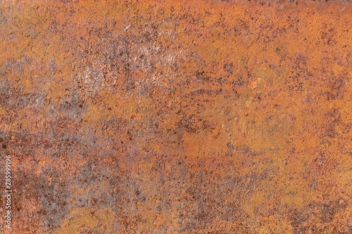 Old Weathered Brownish Corrugated Rusty Metal Texture