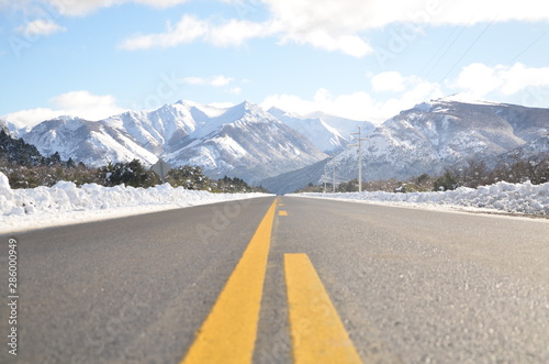 road in the mountains, Patagonia Argentina