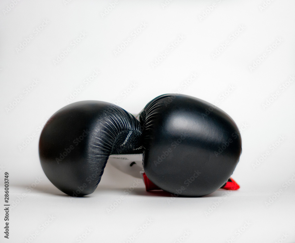 Boxing gloves on white background