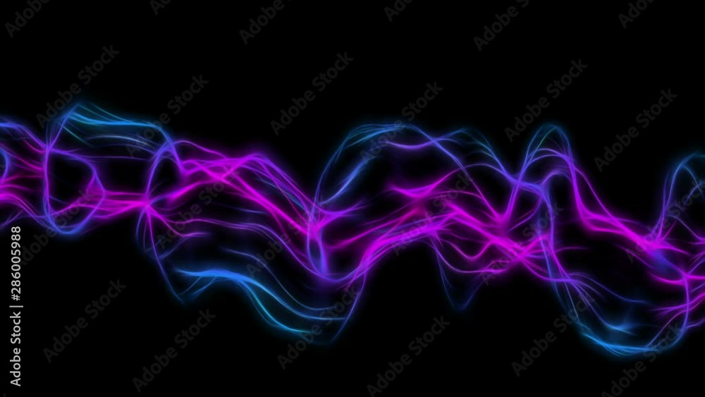 Abstract fractal colorful lines over black Abstract fractal colorful lines over black