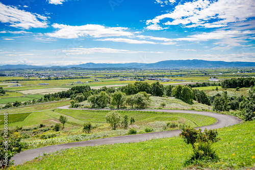 夏の北海道沼田町の風景