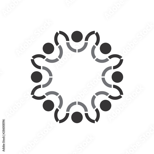 People Group logo design vector