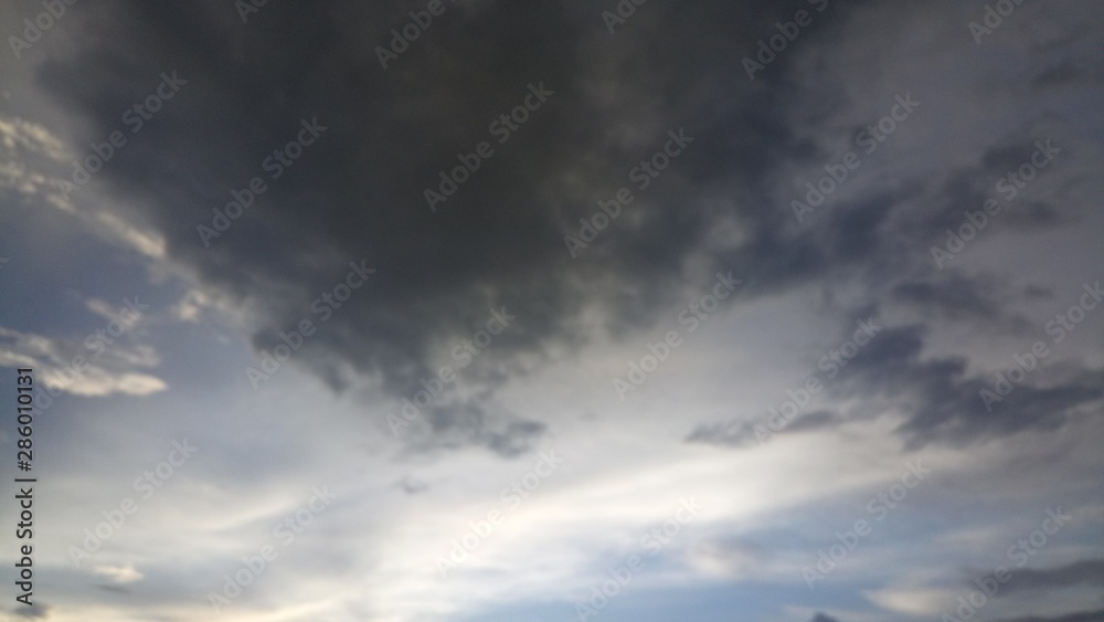 Silver And Gray Clouds With Blue Sky Background Silver And Gray Clouds With Blue Sky Background
