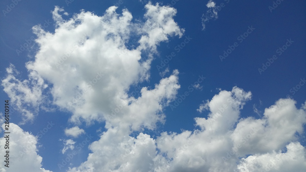 Silver And Gray Clouds With Blue Sky Background Silver And Gray Clouds With Blue Sky Background
