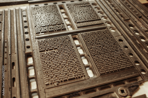 Letterpress printing plates photo