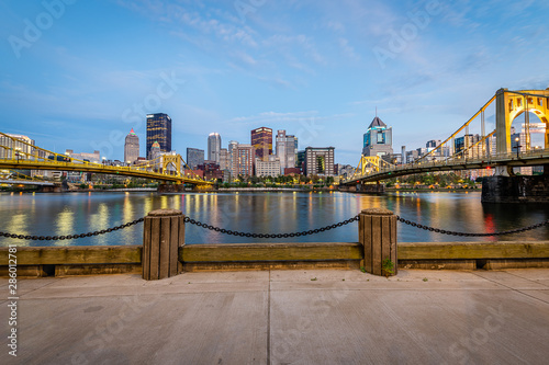 Photo Blue Hour from the Allegheny Landing