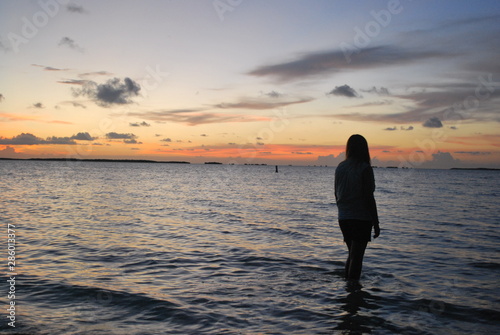 girls in ocean