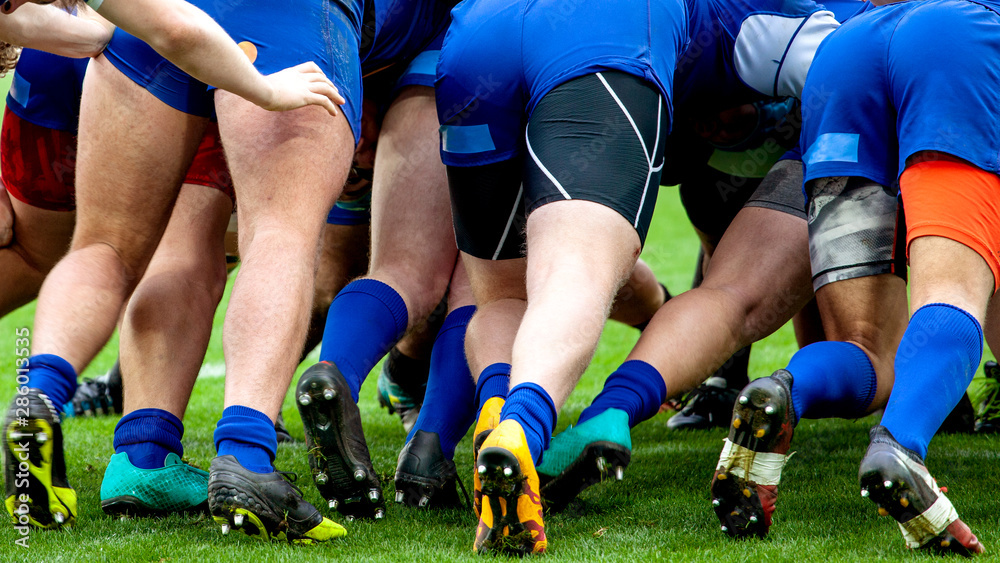 rugby players trained legs during the bout rugby players trained legs during the bout