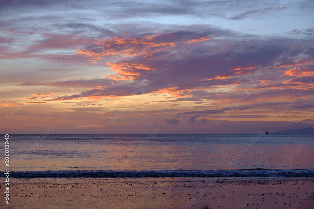 sunset on the beach sunset on the beach